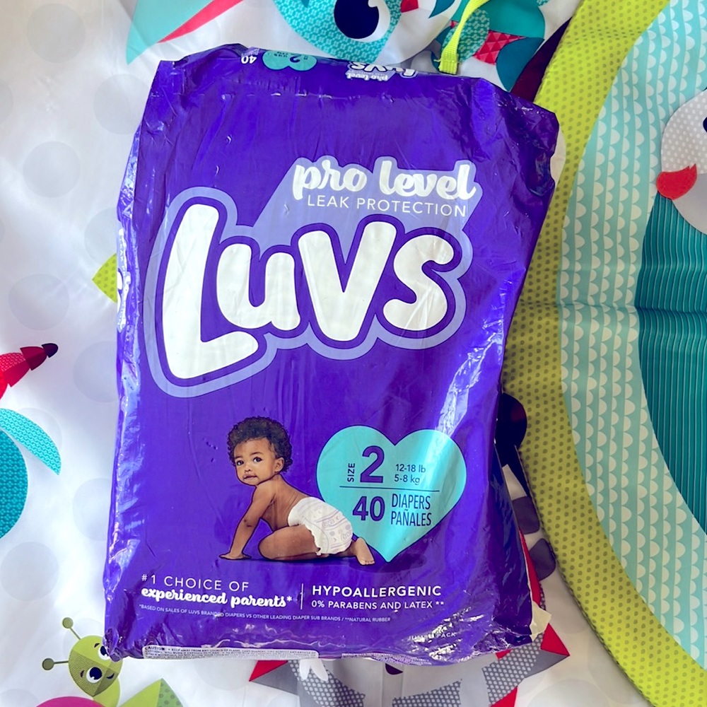 Luvs - Pro level leak protection #2 for 12-18 lb 40 count.